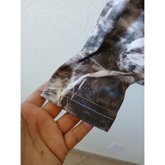 Vapor Apparel Mens Lightweight Long Sleeve Fishing Shirt Large Marble Print - Picture 5 of 14